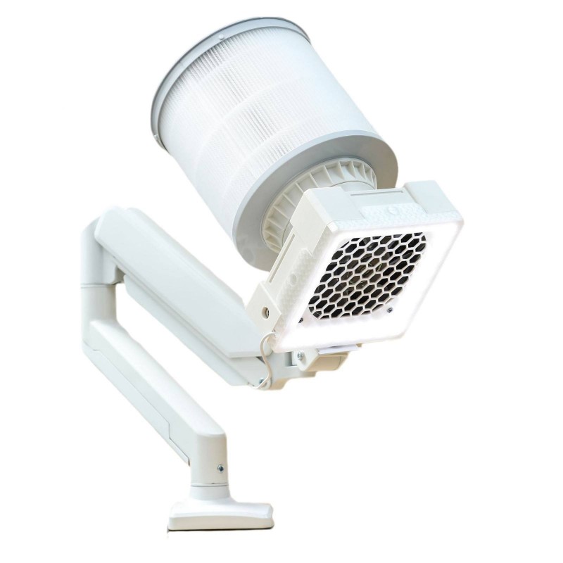 Colector de polvo de uñas plegable de pie de escritorio