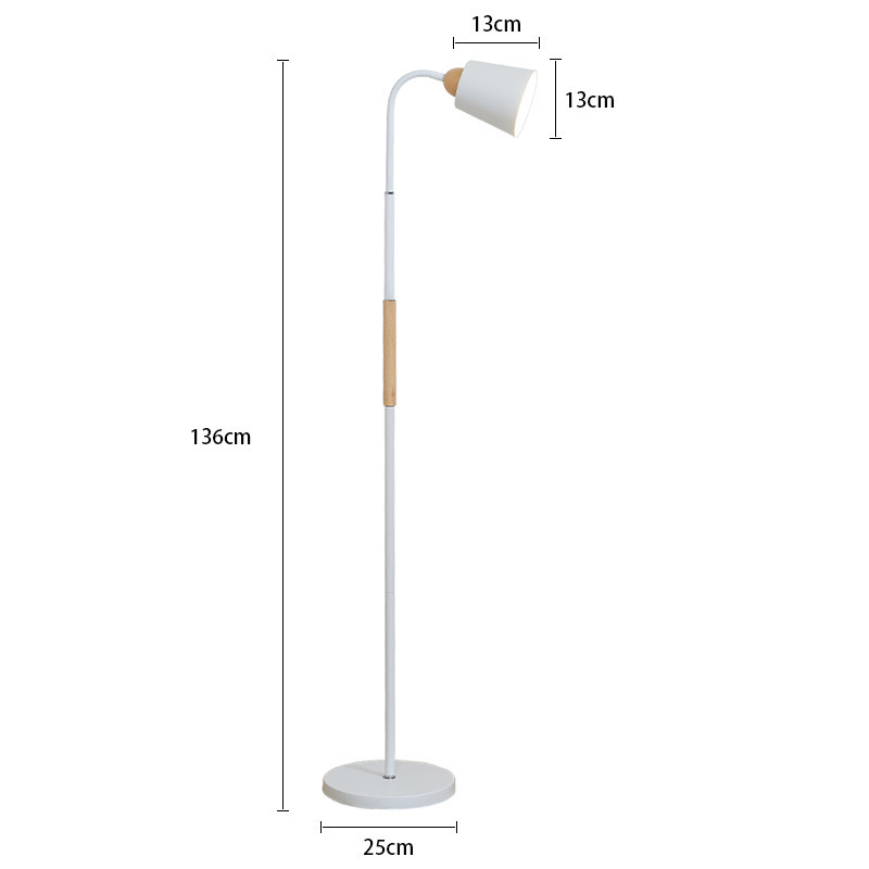 Lámpara de pie de lectura con control remoto LED regulable