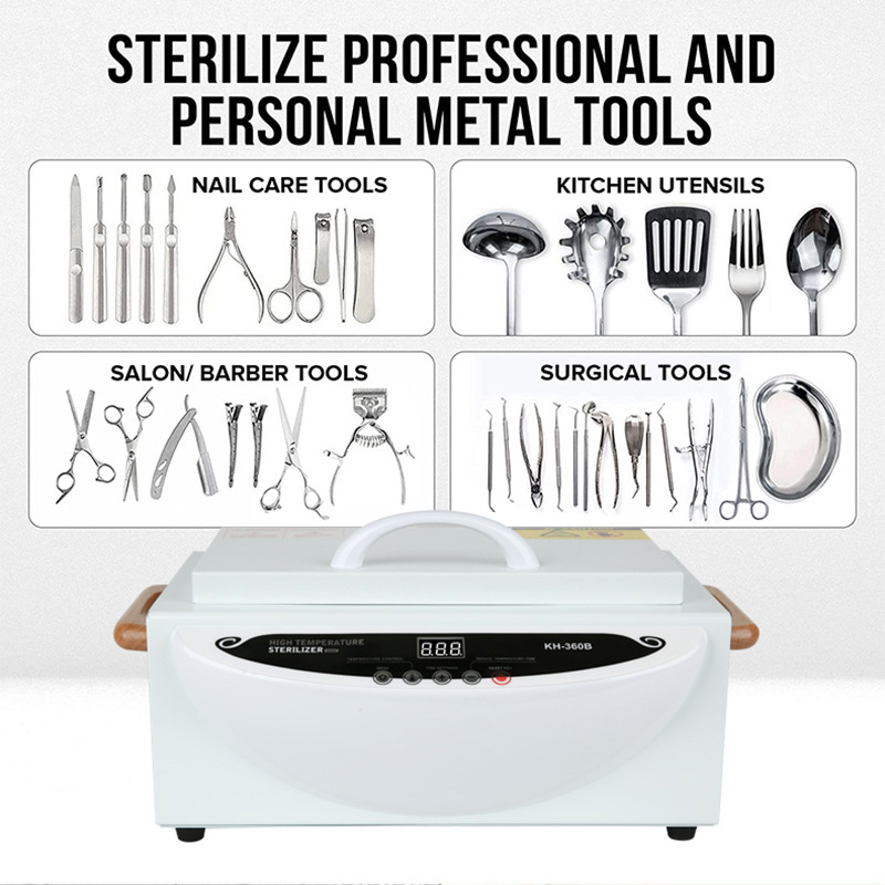 Armarios de esterilización para diversas herramientas metálicas.
