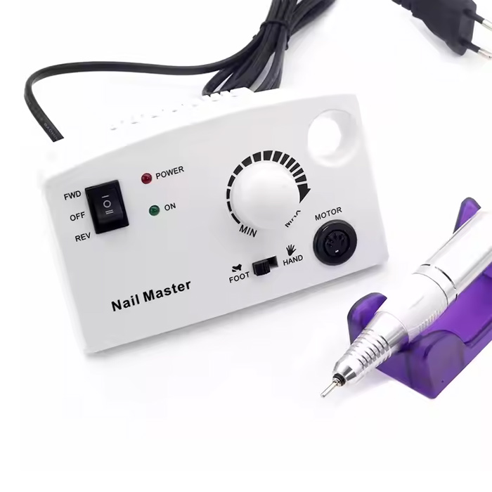 Lima de uñas eléctrica de escritorio blanca